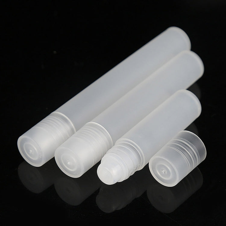 8ml 10pcs Frosted Roller Ball Empty Bottle Plastic Portable Perfume Roller Ball Bottle Essential Oil Dispenser Bottle