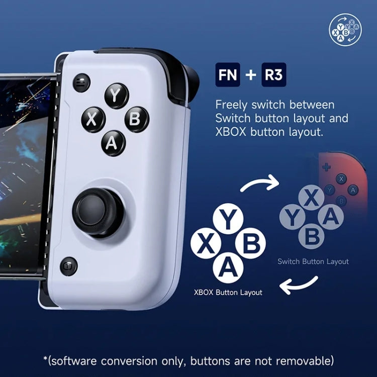 EasySMX M05 Mobile Gaming Controller For Type-C Mobile Phones And IPhone 15 Series With Hall Trigger - Black White
