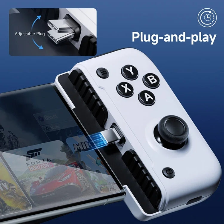 EasySMX M05 Mobile Gaming Controller For Type-C Mobile Phones And IPhone 15 Series With Hall Trigger - Black White