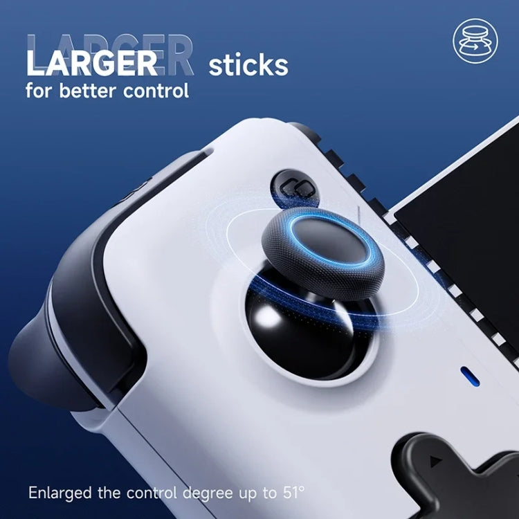 EasySMX M05 Mobile Gaming Controller For Type-C Mobile Phones And IPhone 15 Series With Hall Trigger - Black White