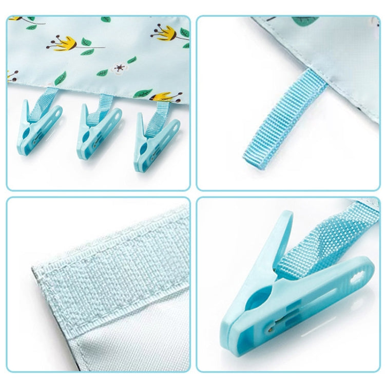 Multi Clip Portable Fabric Clothes Hanger Multifunctional Folding Fabric Clothes Clip Hangers, Color: Pink