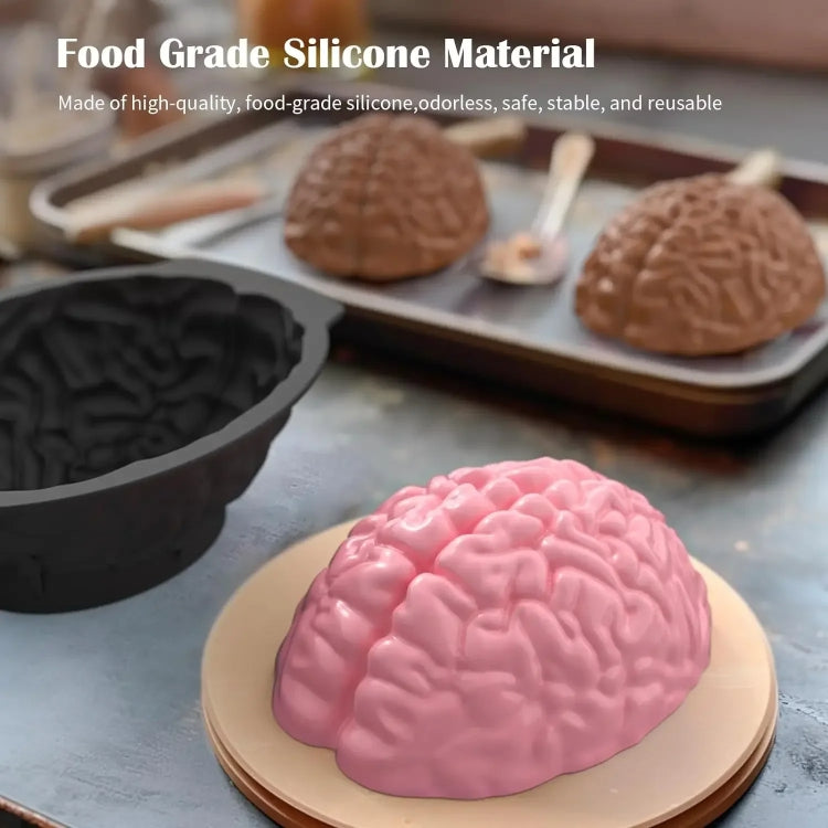 Halloween Brain Mold Baking Silicone Mold Chocolate Cake Containers