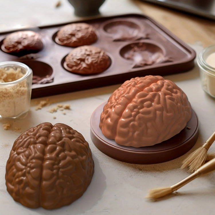 Halloween Brain Mold Baking Silicone Mold Chocolate Cake Containers