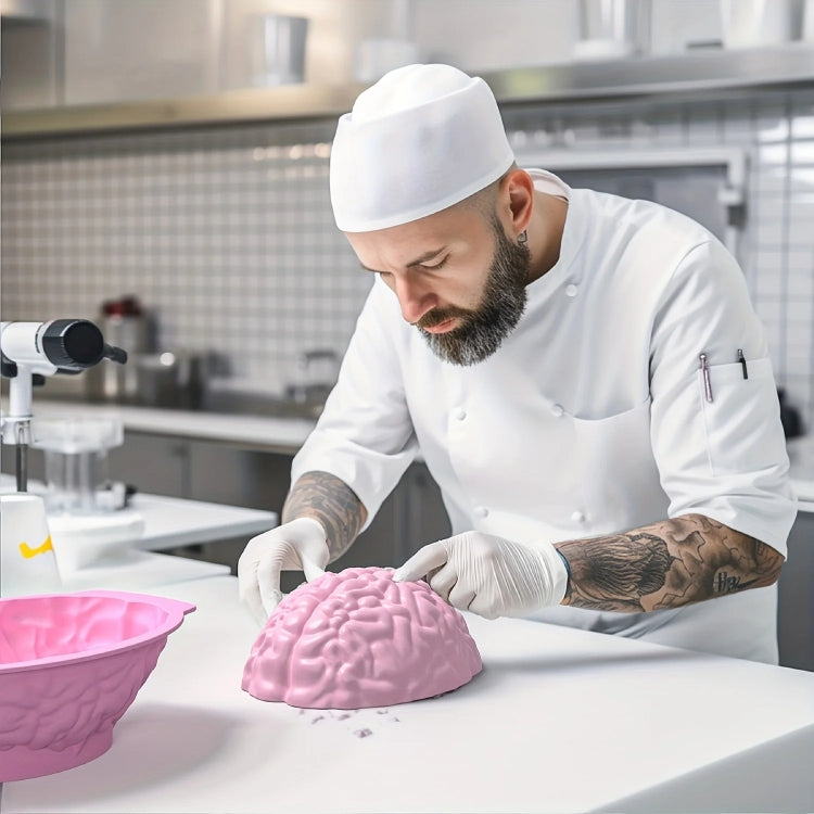 Halloween Brain Mold Baking Silicone Mold Chocolate Cake Containers