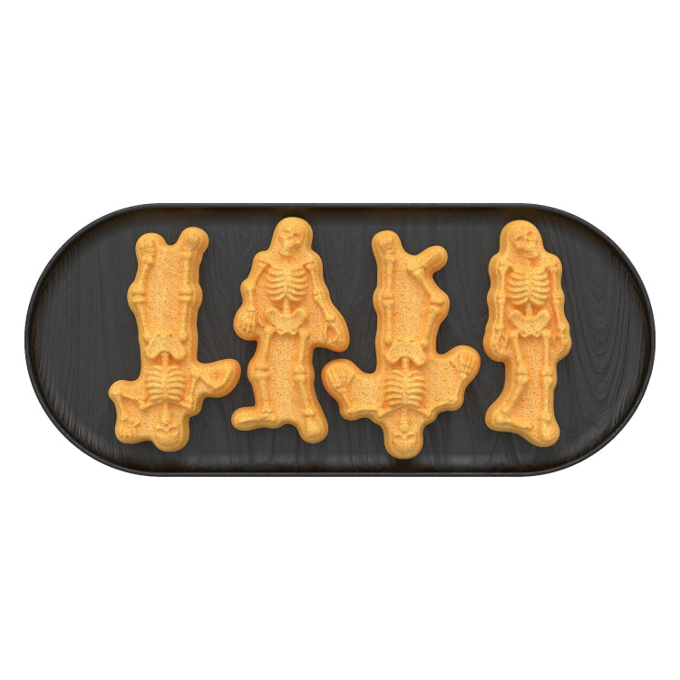 8 Grids Skull Cake Mold Halloween Silicone Mold