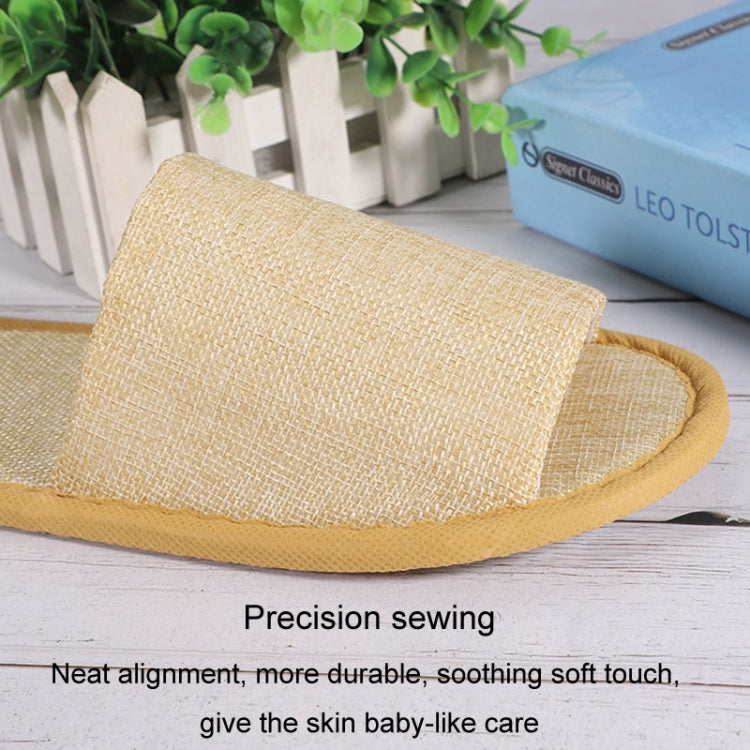 Disposable Linen Slippers Guesthouse Hotel Beauty Salon Home Anti-slip Slippers, Color: Red  - All Wrapped