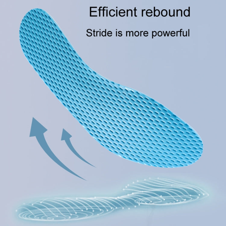 1pair Summer Thin Anti-Odor Sweat Insole Unisex Breathable Soft Shoes Insoles, Size: 35-36