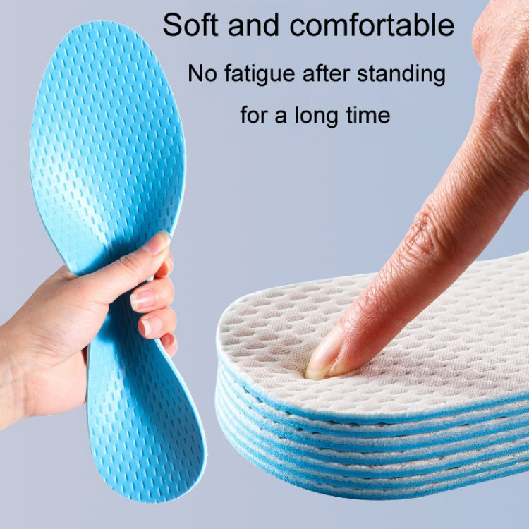 1pair Summer Thin Anti-Odor Sweat Insole Unisex Breathable Soft Shoes Insoles, Size: 41-42