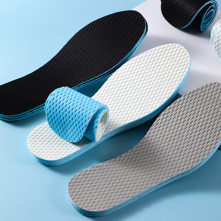 1pair Summer Thin Anti-Odor Sweat Insole Unisex Breathable Soft Shoes Insoles, Size: 45-46