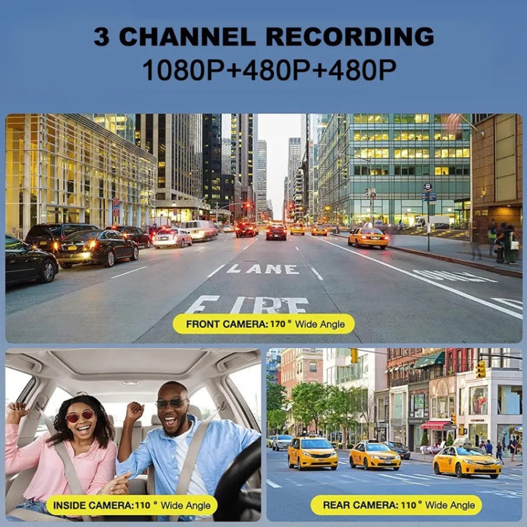 High-Definition Night Vision Driving Recorder, Model: Dual Recording No WIFI