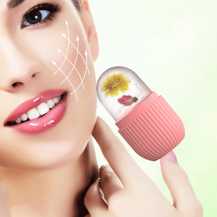Silicone Wave Pattern Ice Compartment Mould Facial Beauty Massage Pore Shrinking Ice Cube Mold