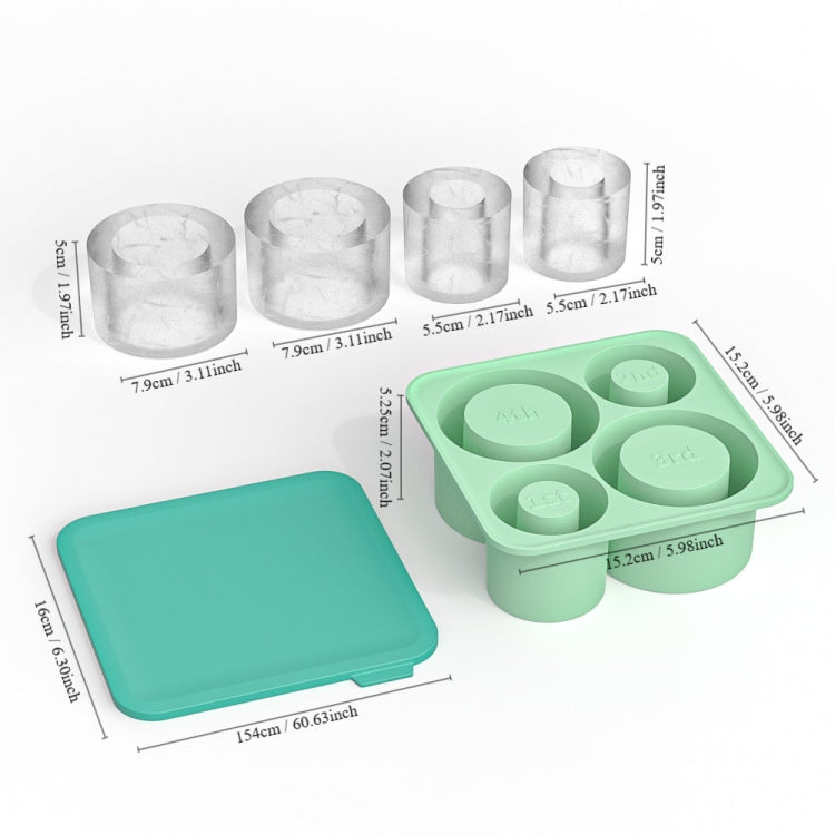 For Stanley Cup 4 In 1 Ice Lattice Mold Silicone Ice Maker Box