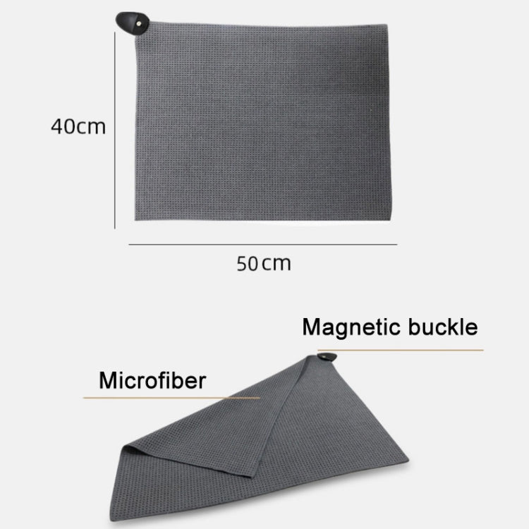 Magnetic Golf Towel Microfiber Waffle Pattern Golf Cleaning Towel