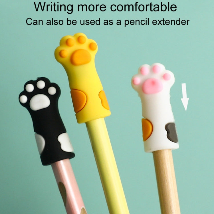5pcs / Set Cute Cats Paw Pencil Cap Student Cartoon Pencil Soft Silicone Protective Case