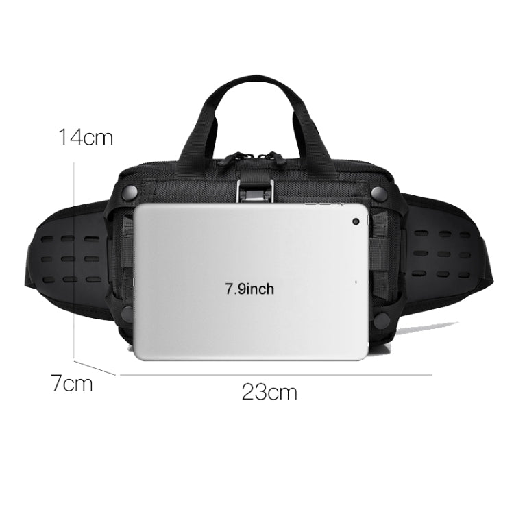 WEIXIER Y9580 Men Sports Waterproof Waist Pack Outdoor Crossbody Single Shoulder Cell Phone Bag