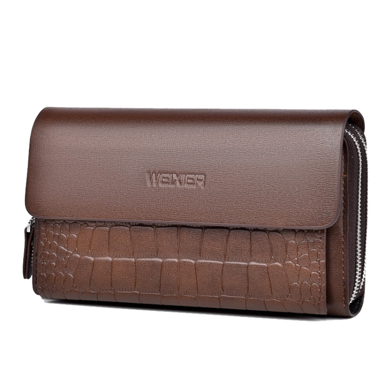 WEIXIER W129 Men Magnetic Buckle Anti-Theft Clutch Bag Large Capacity Multi-Card Wallet