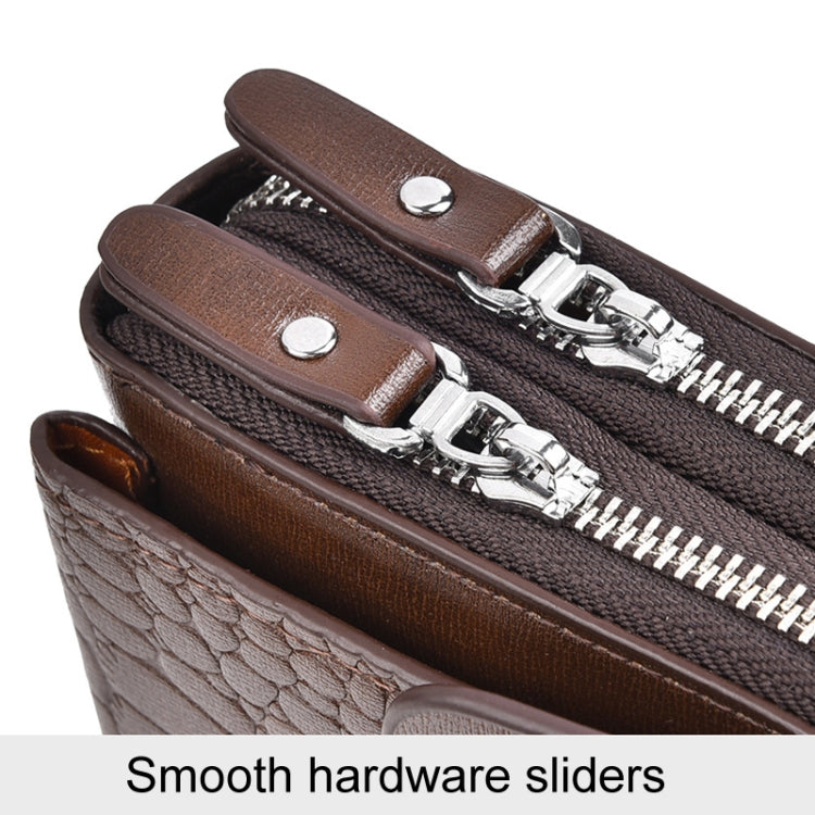WEIXIER W129 Men Magnetic Buckle Anti-Theft Clutch Bag Large Capacity Multi-Card Wallet
