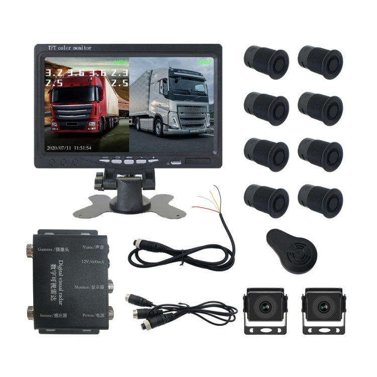 7 Inch Two-Way Display With Reverse Detection Digital Radar - PZ904