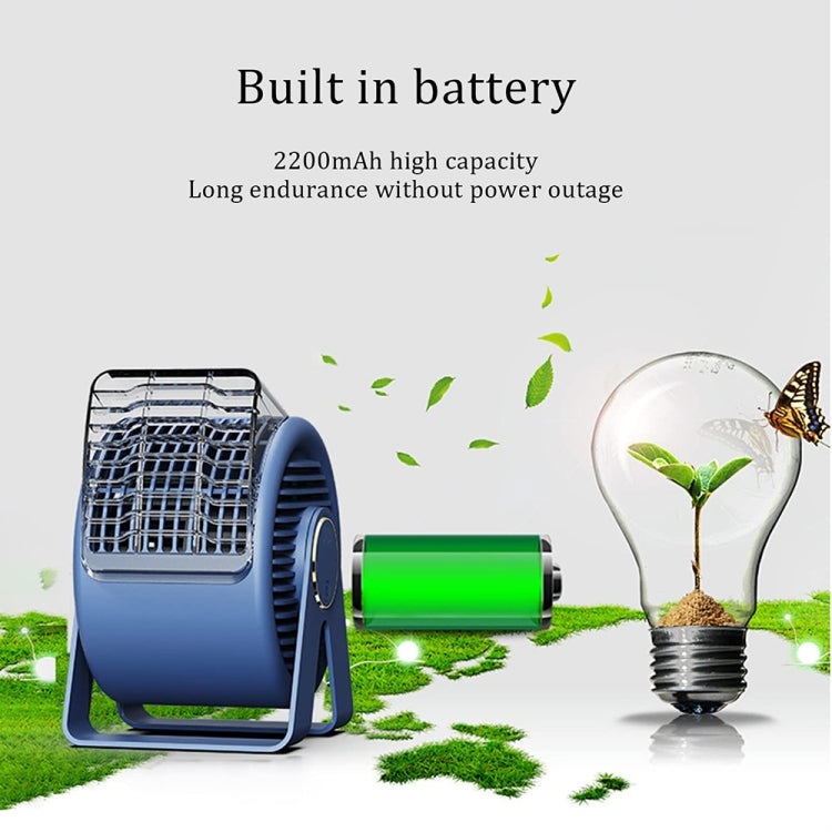 F7 Snail-shaped Desktop Mini Portable Bladeless Air Circulation Fan
