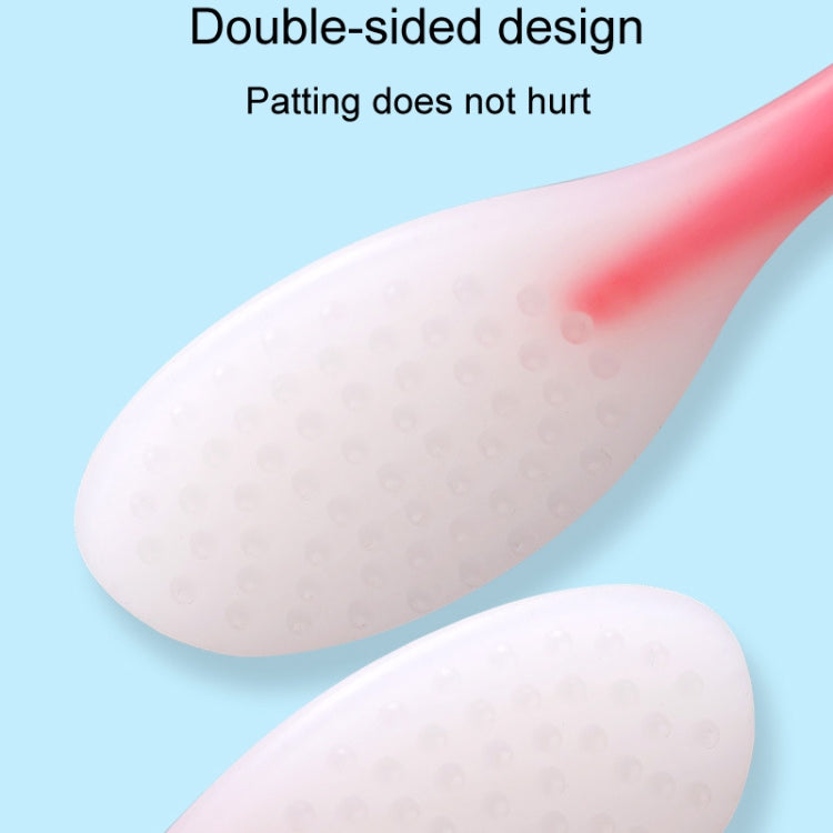 Meridian Points Gua Sha Patting Board Silicone Palm Massage Whacker, Style: Pink 32cm
