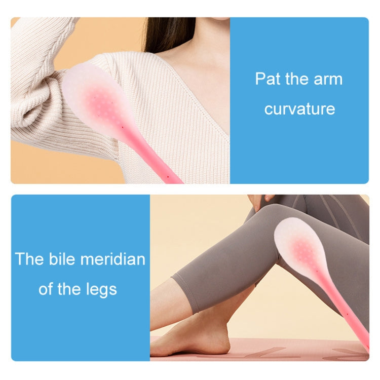 Meridian Points Gua Sha Patting Board Silicone Palm Massage Whacker, Style: Blue 38cm