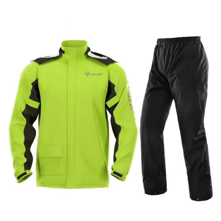 SULAITE Outdoor Motorcycle Riding Full Body Split Raincoat Suit, Size: L