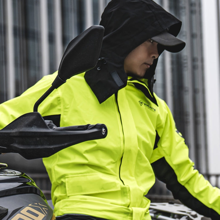 SULAITE Outdoor Motorcycle Riding Full Body Split Raincoat Suit, Size: XL
