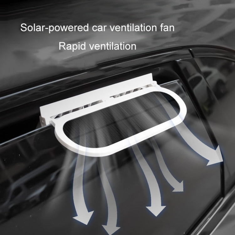 USB Plug-In Car Window Exhaust Fan Car Air Circulation Cooling Ventilation Fan, Color: Black