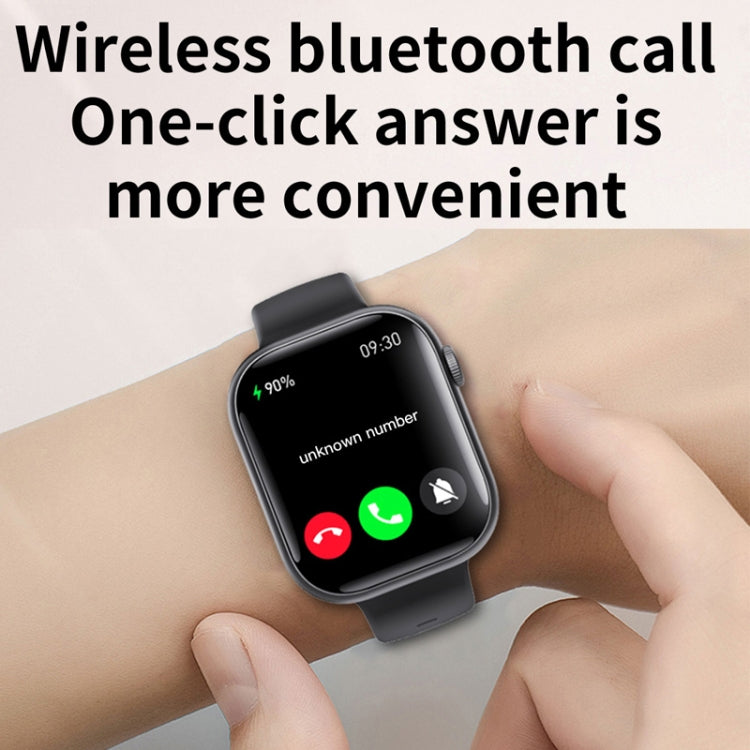 F70  2.1 Inch Screen Smart Watch With Blood Sugar/Blood Oxygen Monitoring /SOS Alarm/100+ Sports Modes, Color: Black Milan