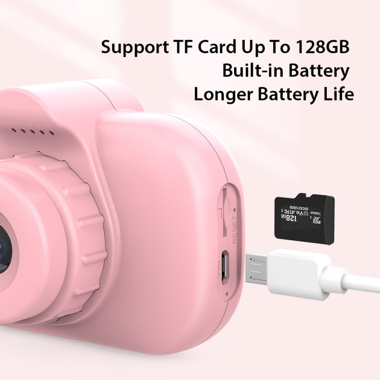 DC501 2.0-Inch 4X Zoom HD Digital Camera Mini Children Photography Camera, Color: Pink