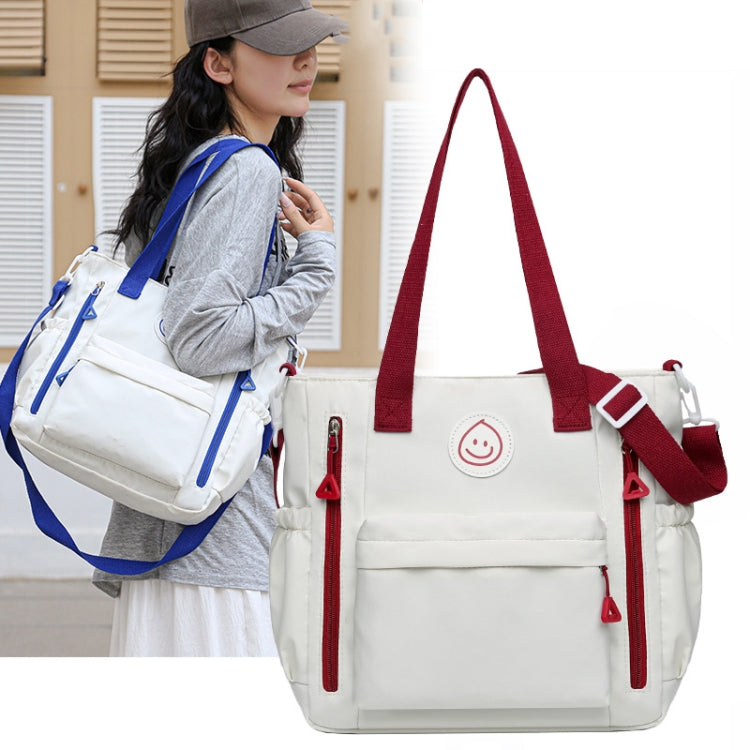 Casual Versatile Shoulder Bag Contrast Color Messenger Bag Student Handbag