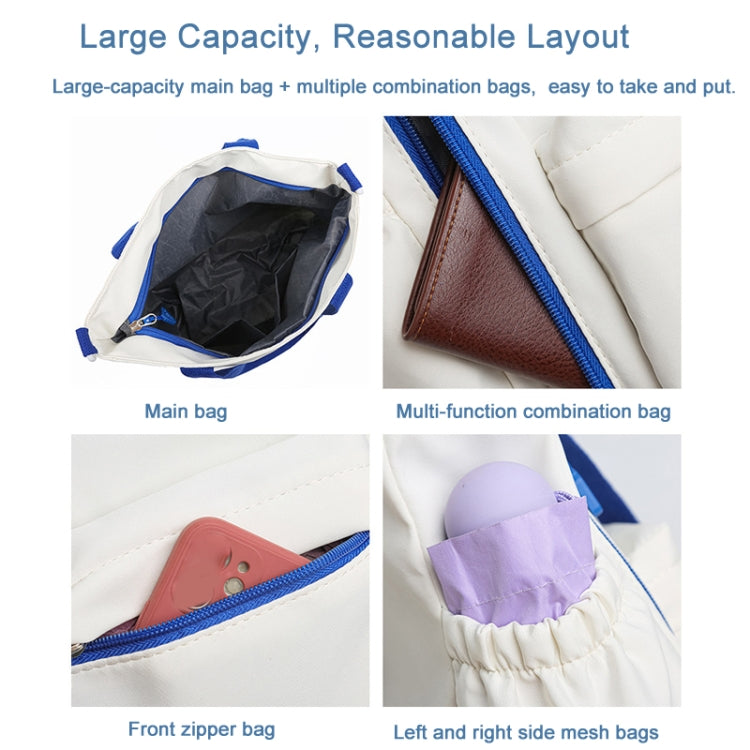 Casual Versatile Shoulder Bag Contrast Color Messenger Bag Student Handbag