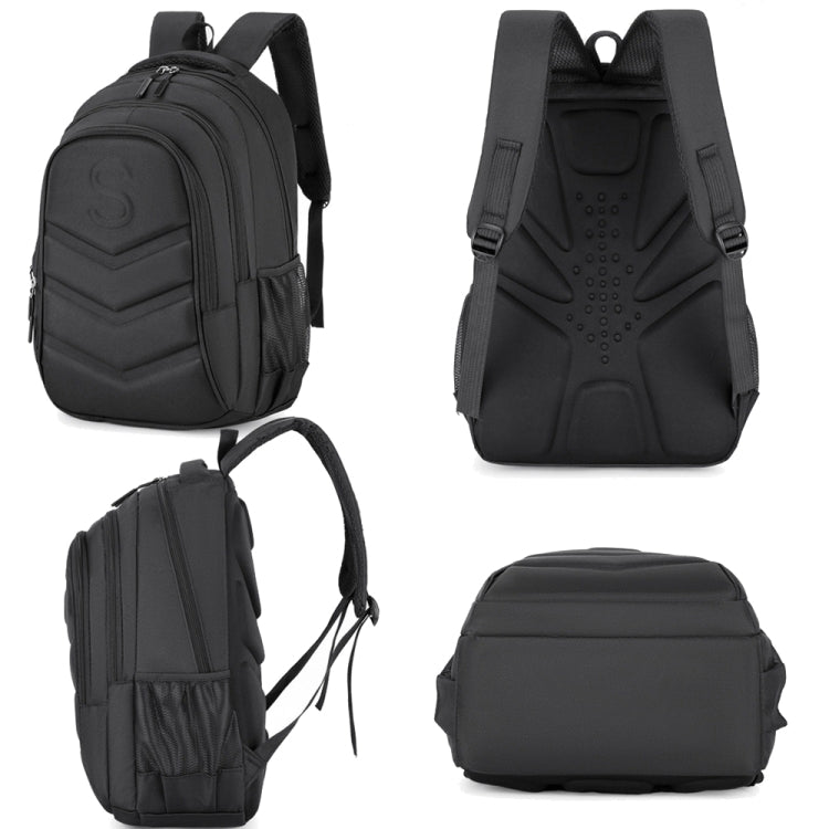 Hard Shell Business Backpack Student Schoolbag 15.6 Inch Laptop Bag - M