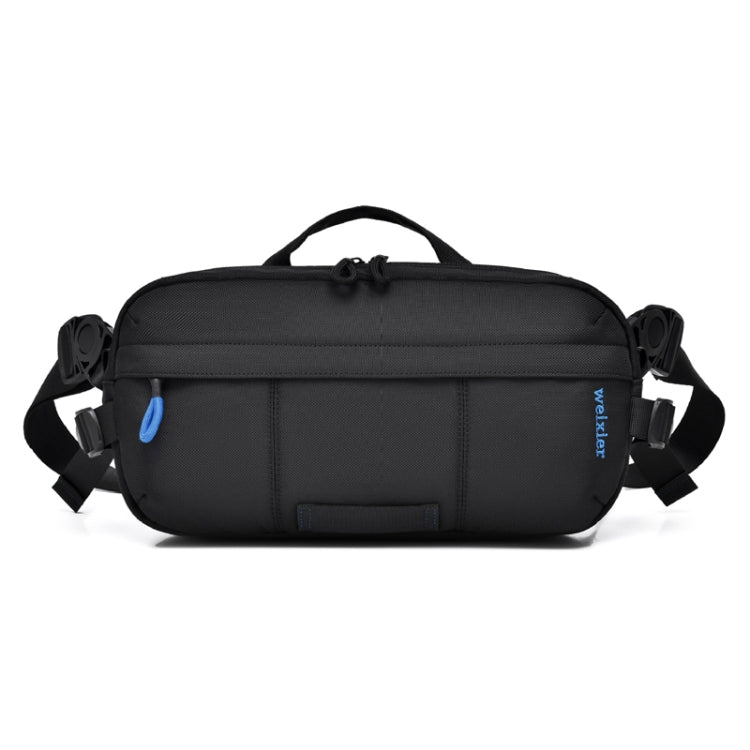 WEIXIER D512 Men Large Capacity Crossbody Chest Bag Waterproof Casual Sports Pack - Black