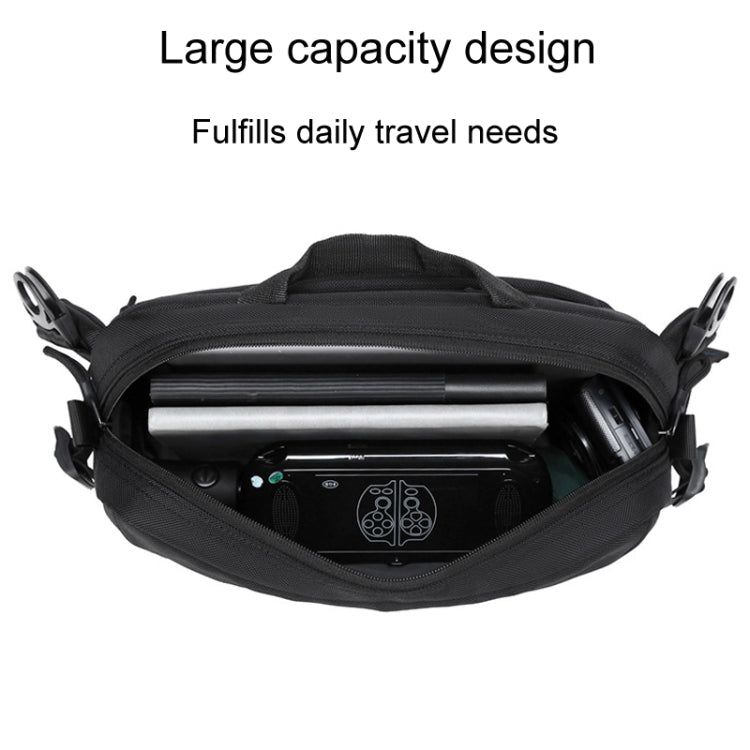 WEIXIER D512 Men Large Capacity Crossbody Chest Bag Waterproof Casual Sports Pack - Black