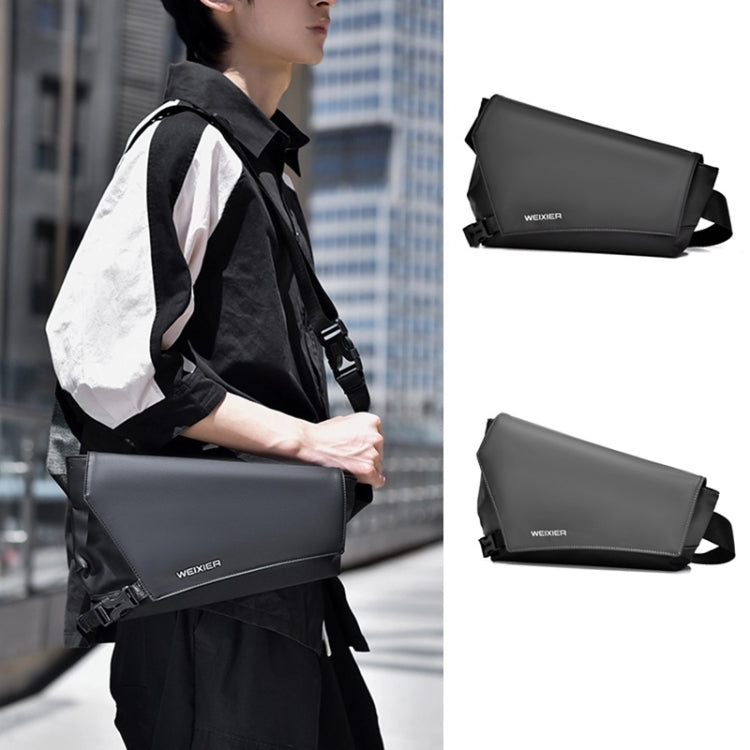 WEIXIER D517 Men Large Capacity Crossbody Bag Waterproof Single Shoulder Backpack