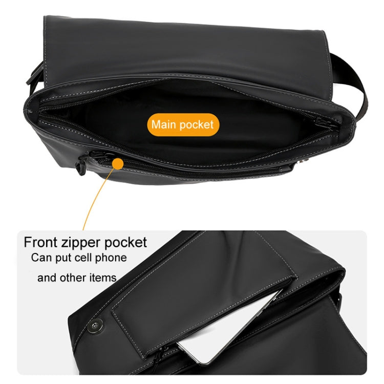 WEIXIER D517 Men Large Capacity Crossbody Bag Waterproof Single Shoulder Backpack