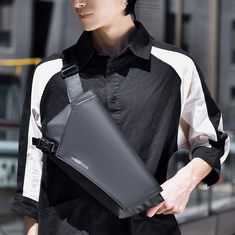 WEIXIER D517 Men Large Capacity Crossbody Bag Waterproof Single Shoulder Backpack