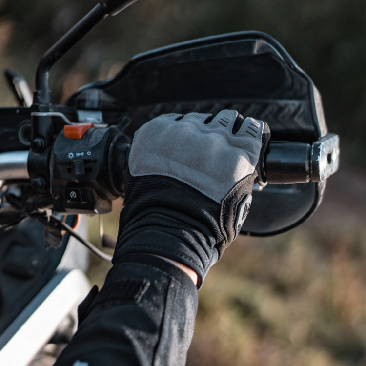 SULAITE Motorcycle Riding Breathable Conductive Touch Screen Full Finger Gloves, Size: XXL