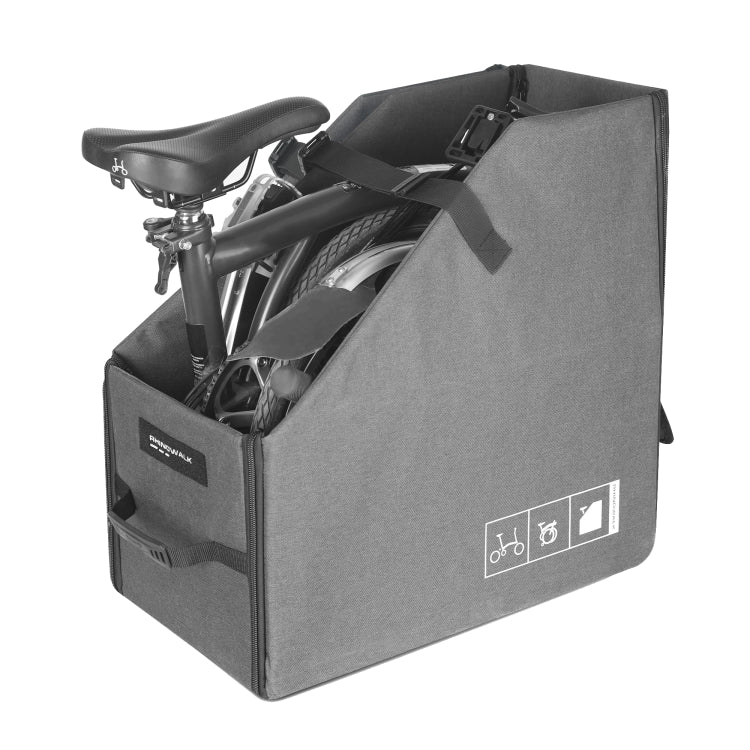 Rhinowalk RK70 For Brompton 14-inch Folding Bicycle Storage Box Car Trunk Bag - Black