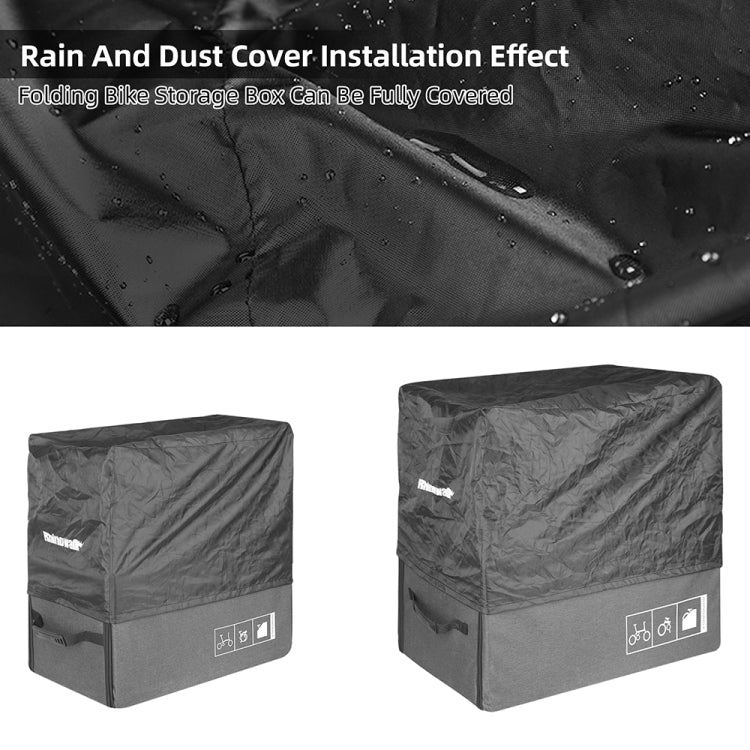 Rhinowalk RK70 For Brompton 14-inch Folding Bicycle Storage Box Car Trunk Bag - Black
