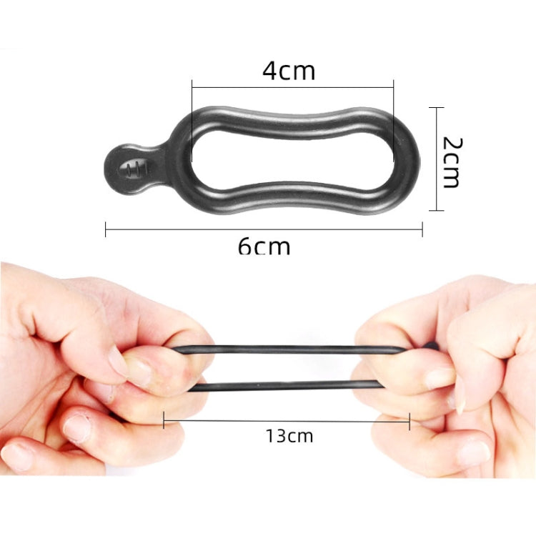 6pcs /Set Bicycle Headlight Silicone Strap Tail Light Fixed Leather