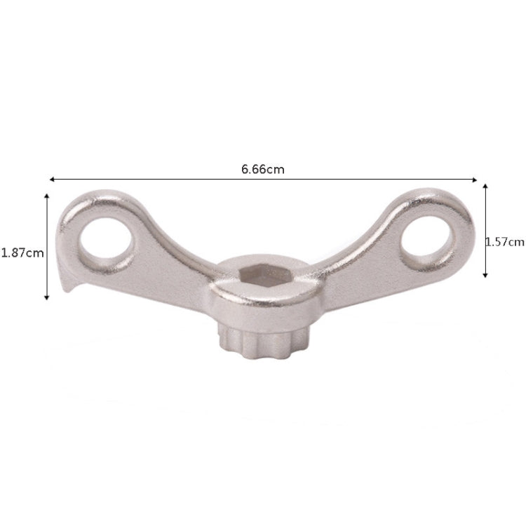 Bicycle Crank Assembly Puller Crank Removal and Adjustment Tool - 银色