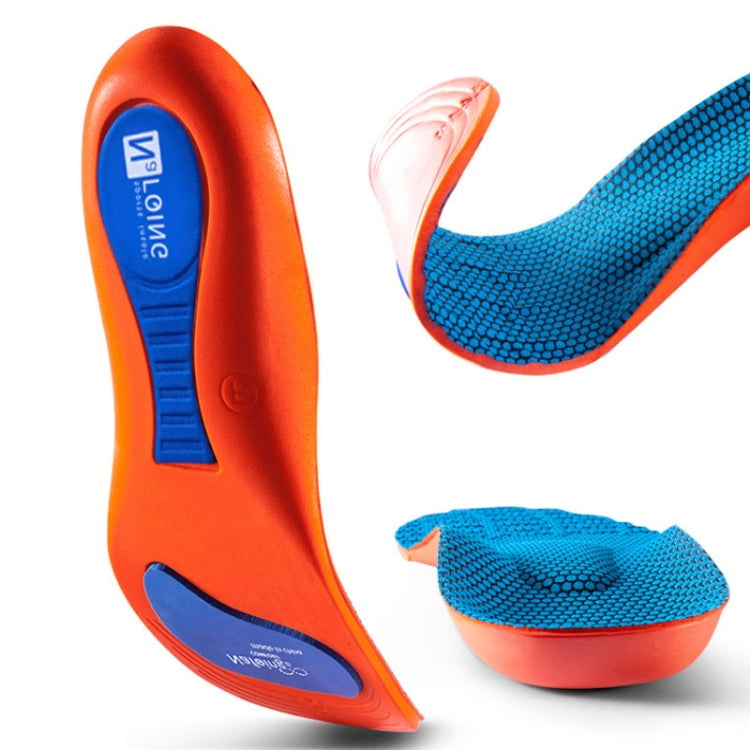 Sports Shock-absorbing Insoles Soft Bottom Sweat-absorbing Flat Arch Full Pad Heel Insoles, Size: 45-46