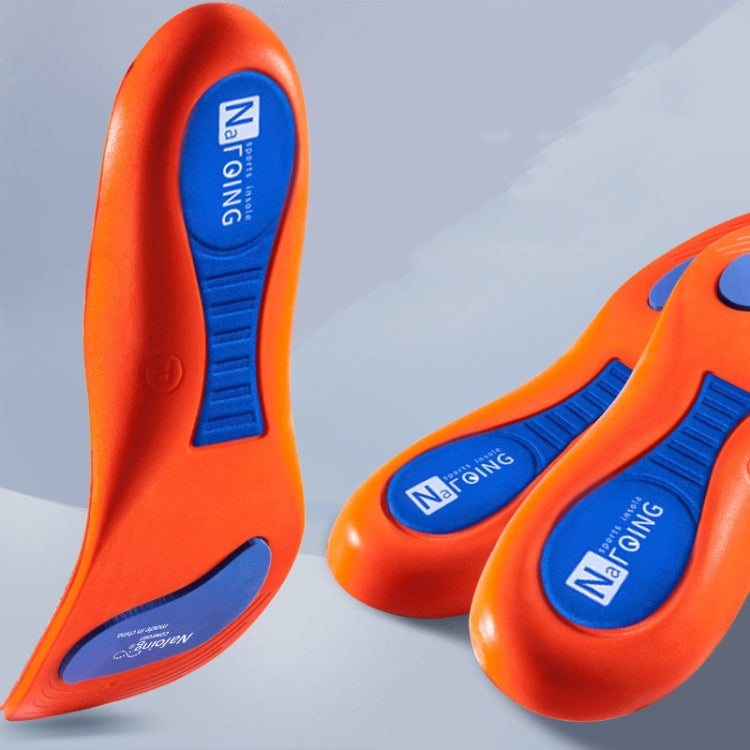 Sports Shock-absorbing Insoles Soft Bottom Sweat-absorbing Flat Arch Full Pad Heel Insoles, Size: 39-40
