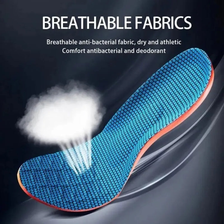 Sports Shock-absorbing Insoles Soft Bottom Sweat-absorbing Flat Arch Full Pad Heel Insoles, Size: 37-38