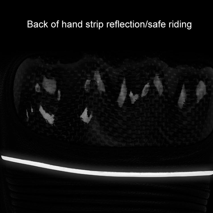 SULAITE Motorcycle Sheepskin Carbon Fiber Breathable Half-finger Riding Gloves, Size: M - Black