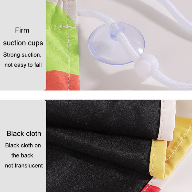 Suction Cup Car Sunshade Children Rear Side Window Insulation Sunscreen Cartoon Car Curtain, Style: Lion Monkey