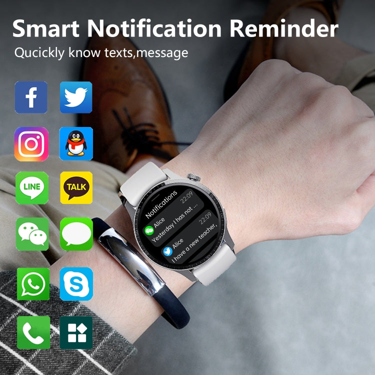F207 Smart Watch 1.35-Inch Narrow Edge Screen Supports Bluetooth Calls / 24H Health Monitoring / 150+ Sports Modes, Color: Black Bamboo