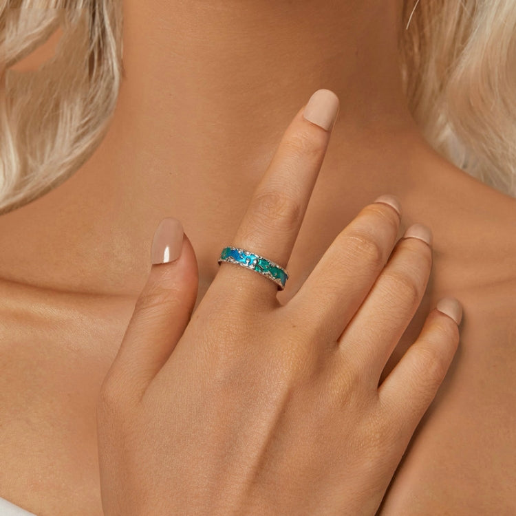 S925 Sterling Silver Aurora Star Little Prince Fox Open Ring - SCR1021-E